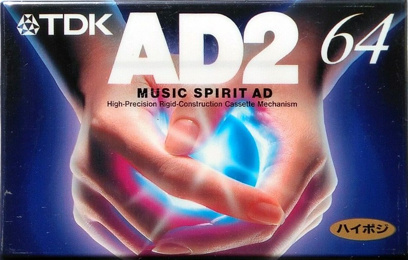 Compact Cassette TDK AD2 64 "AD2-64A" Type II Chrome 1996 Japan