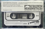 Compact Cassette Crown 1 45 Type I Normal USA