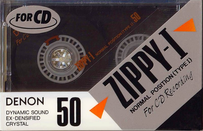 Compact Cassette Denon Zippy-I 50 "ZP1-50" Type I Normal 1989 Japan