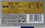Compact Cassette Maxell MX 110 Type IV Metal 1994 Europe