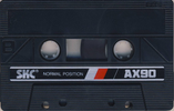 Compact Cassette SKC AX 90 Type I Normal 1984 Europe
