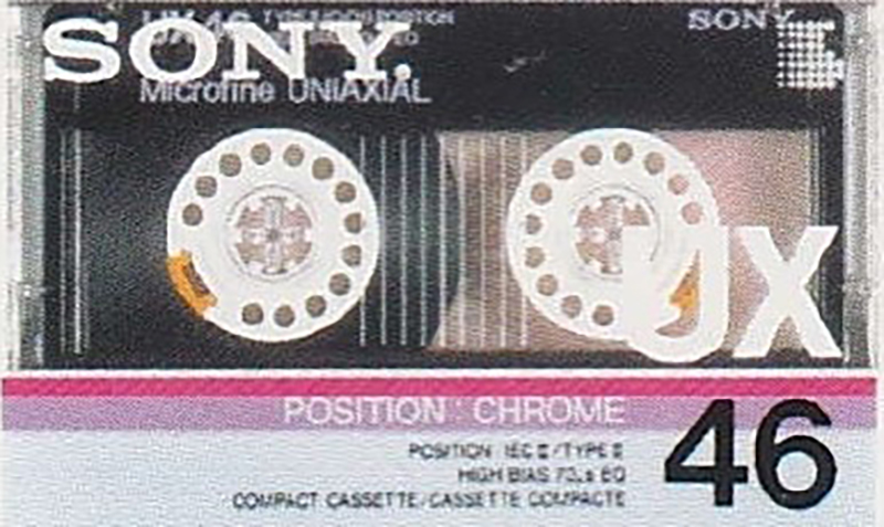 Compact Cassette Sony UX 46 Type II Chrome 1986 Europe