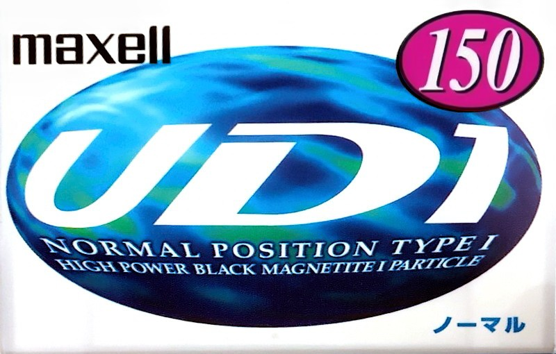 Compact Cassette Maxell UDI / UD1 150 "UD1-150L" Type I Normal 1997 Japan