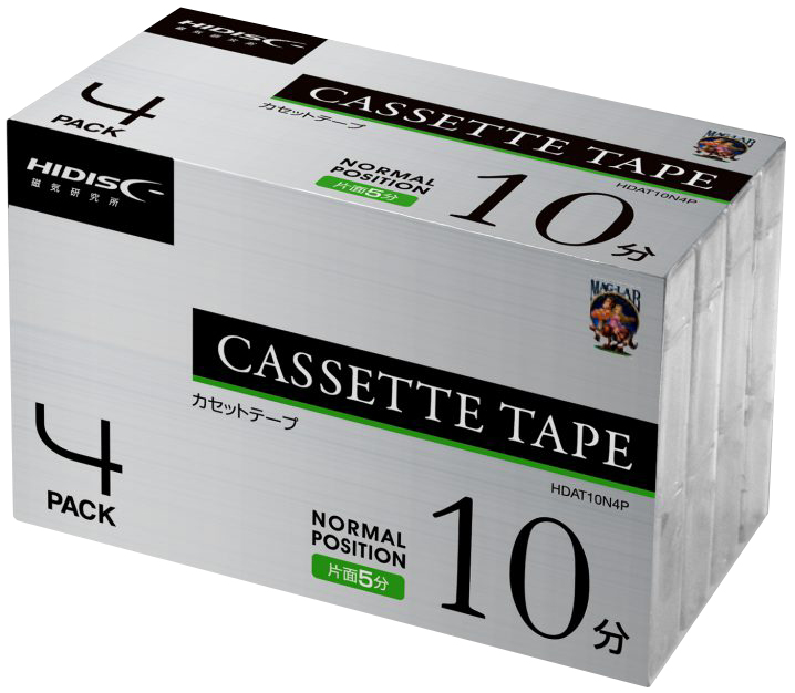 4 pack Hidisc HD 10 "HDAT10N4P" Type I Normal 2017 Japan