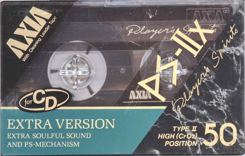 Compact Cassette AXIA PS-IIx 50 Type II Chrome 1989 Japan