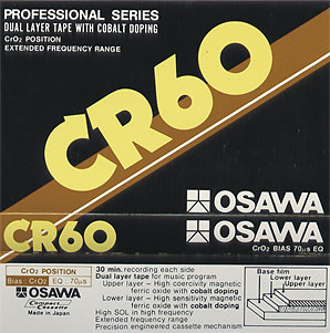 Compact Cassette Osawa CR 60 Type II Chrome 1983 Japan