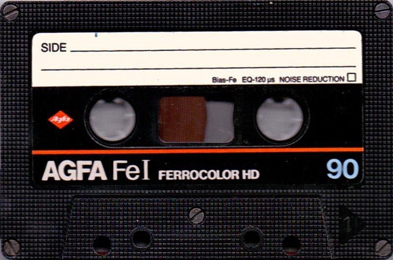 Compact Cassette AGFA Ferrocolor HD 90 Type I Normal 1982 Europe