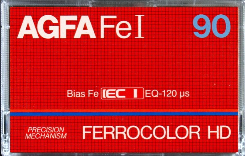 Compact Cassette AGFA Ferrocolor HD 90 Type I Normal 1982 Europe