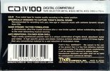 Compact Cassette Thats CD 100 "CD-IV" Type IV Metal 1987 USA