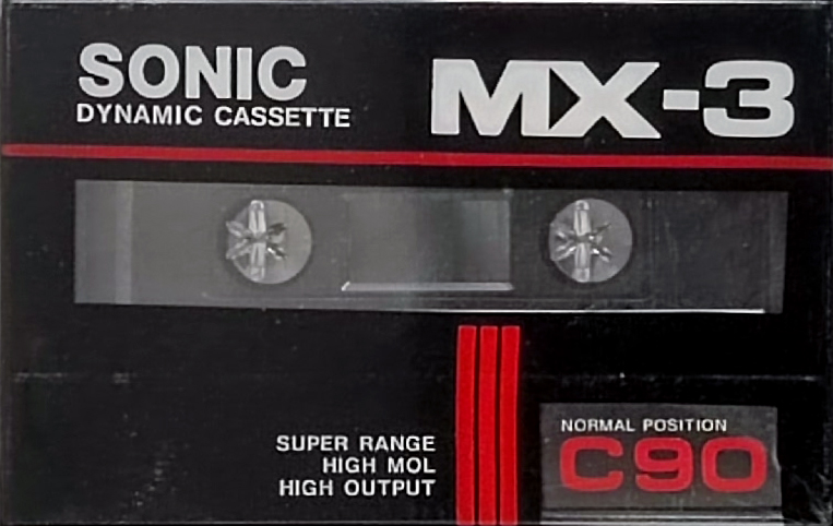 Compact Cassette Sonic 90 "MX-3" Type I Normal 1988 Europe