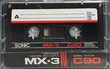 Compact Cassette Sonic 90 "MX-3" Type I Normal 1988 Europe