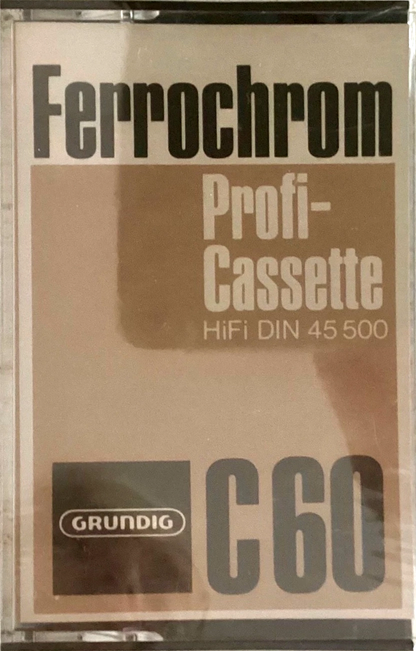 Compact Cassette Grundig Profi-Cassette 60 Type III Ferro Chrome 1970 Europe