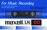 Compact Cassette Maxell LN 60 Type I Normal 1980 Near East