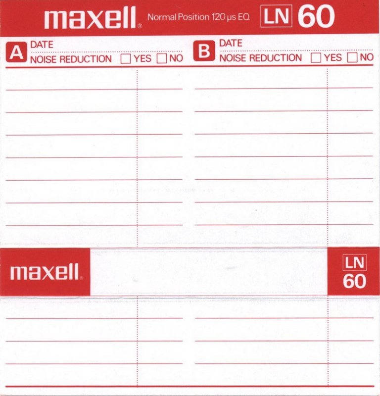 Compact Cassette: Maxell / Hitachi Maxell - LN 60