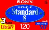 3 pack Sony MP 120 "Library" Type I Normal 1998 Japan