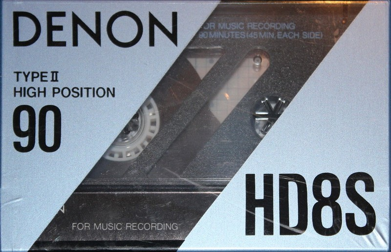 Compact Cassette Denon HD8S 90 Type II Chrome 1990 Europe