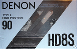 Compact Cassette Denon HD8S 90 Type II Chrome 1990 Europe