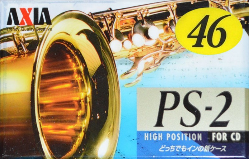 Compact Cassette AXIA PS-II / PS-2 46 "PS2H 46" Type II Chrome 1996 Japan