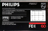 Compact Cassette Philips FE-I 60 Type I Normal 1984 Europe