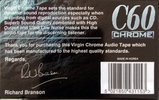 Compact Cassette Virgin 60 Type II Chrome UK