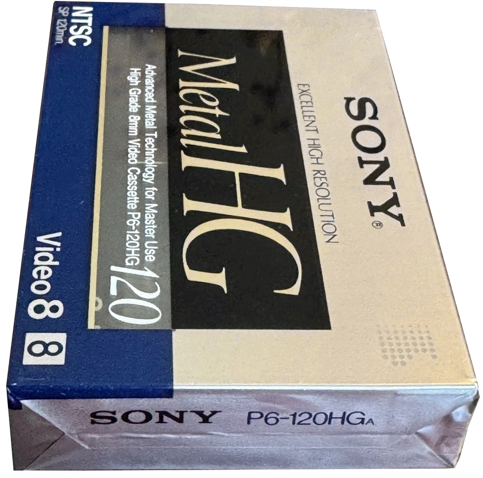 Video8, Hi8, Digital8 Sony HG 120 "P6-120HGA" Type IV Metal 1989 North America