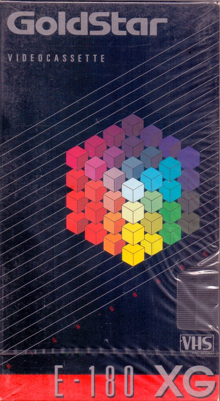 VHS, Video Home System Goldstar XG 180 Type I Normal Europe