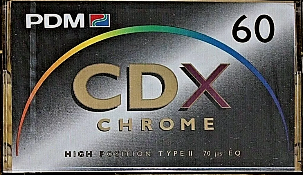Compact Cassette PDM CD X 60 Type II Chrome 1993 Europe