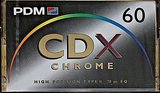 Compact Cassette PDM CD X 60 Type II Chrome 1993 Europe