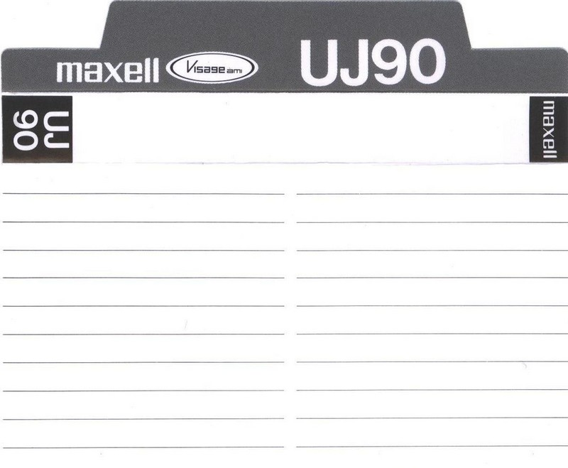 Compact Cassette: Maxell / Hitachi Maxell - UJ 90