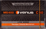 Compact Cassette Venus 90 "MS 400" Type I Normal 1984 Hong Kong