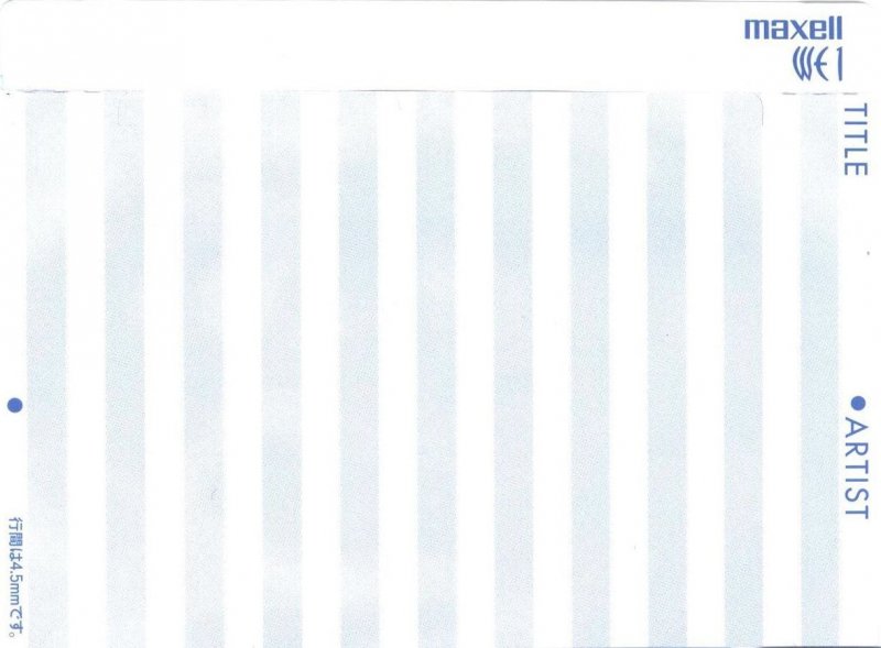 Compact Cassette Maxell WE 80 "WE1-80" Type I Normal 1999 Japan