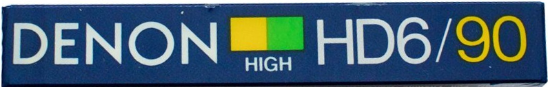 Compact Cassette Denon HD6 90 Type II Chrome 1985 Europe, USA