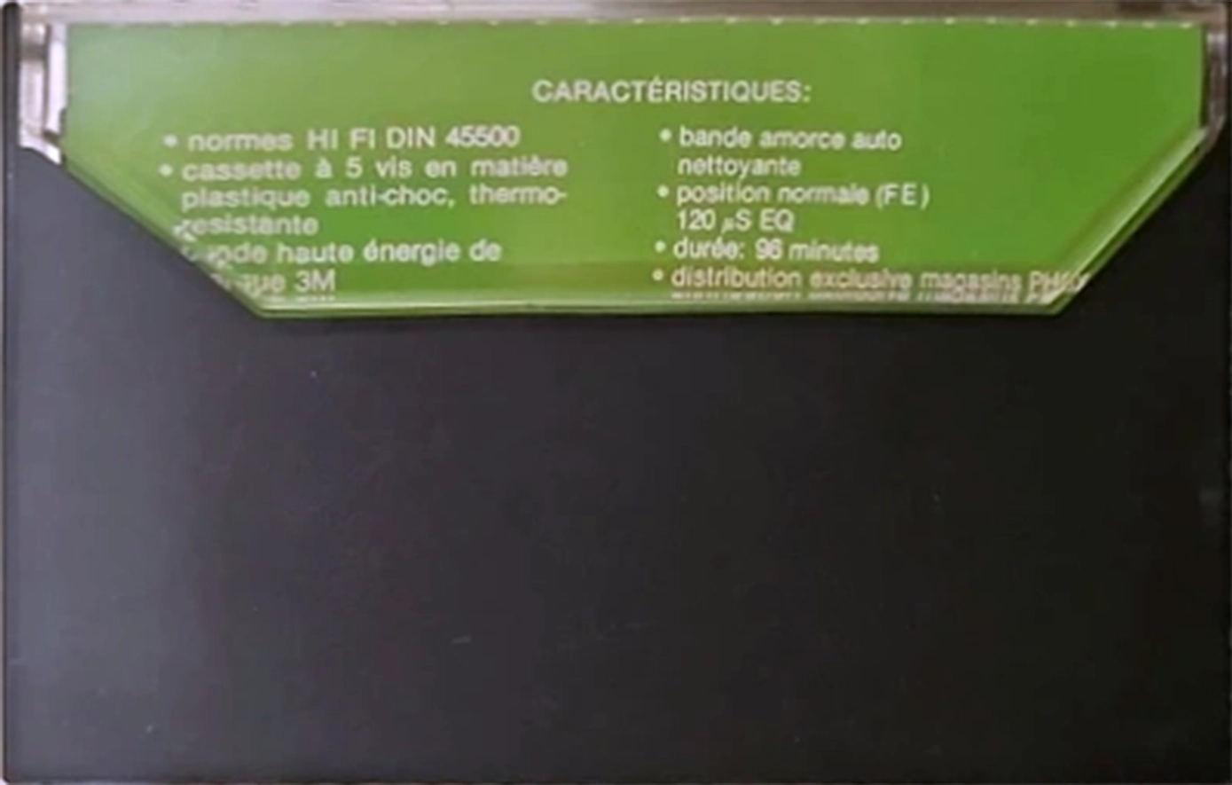Compact Cassette phox 96 Type I Normal 1981 France