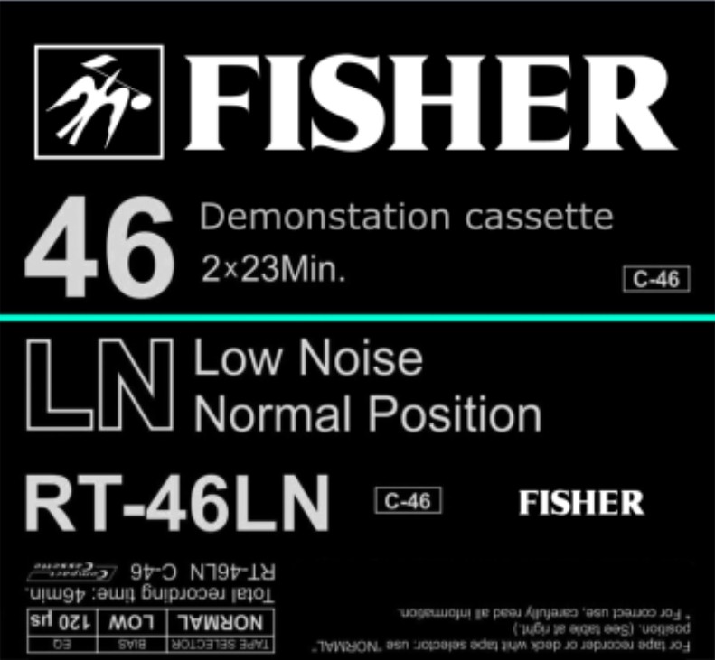 Compact Cassette Fisher LN 46 "RT-46LN" Type I Normal 1984 USA
