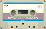 Compact Cassette TDK ED 90 "C-90ED" Type I Normal 1972 Europe