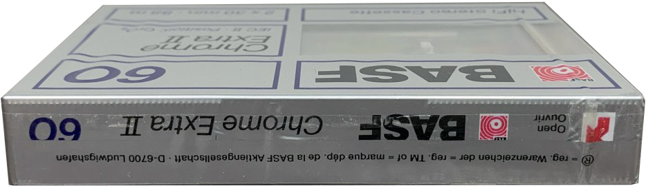 Compact Cassette BASF Chrome Extra II 60 Type II Chrome 1989 USA