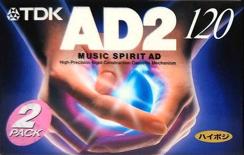 2 pack TDK AD2 120 "AD2-120X2N" Type II Chrome 1996 Japan