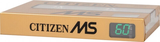 Compact Cassette Citizen MS 60 Type II Chrome 1985 Japan