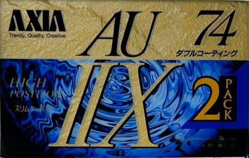 2 pack AXIA AU-IIx 74 "AU2X A 742" Type II Chrome 1992 Japan