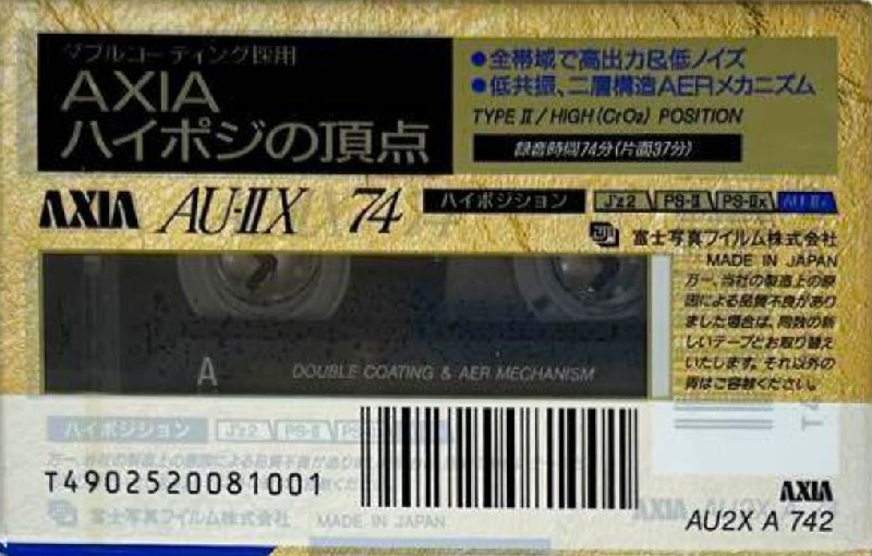 2 pack AXIA AU-IIx 74 "AU2X A 742" Type II Chrome 1992 Japan