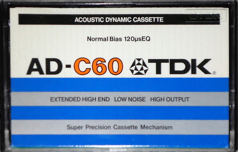 Compact Cassette TDK AD 60 Type I Normal 1979 USA