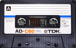 Compact Cassette TDK AD 60 Type I Normal 1979 USA