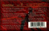 Compact Cassette Goldstar HR 30 Type I Normal 1990 Canada