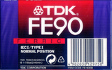 Compact Cassette TDK FE 90 "FE-90EB" Type I Normal 1997 Europe