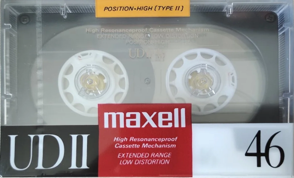 Compact Cassette Maxell UDII / UD2 46 Type II Chrome 1988 Japan