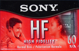Compact Cassette Sony HF 60 "C-60HFL" Type I Normal 2001 North America
