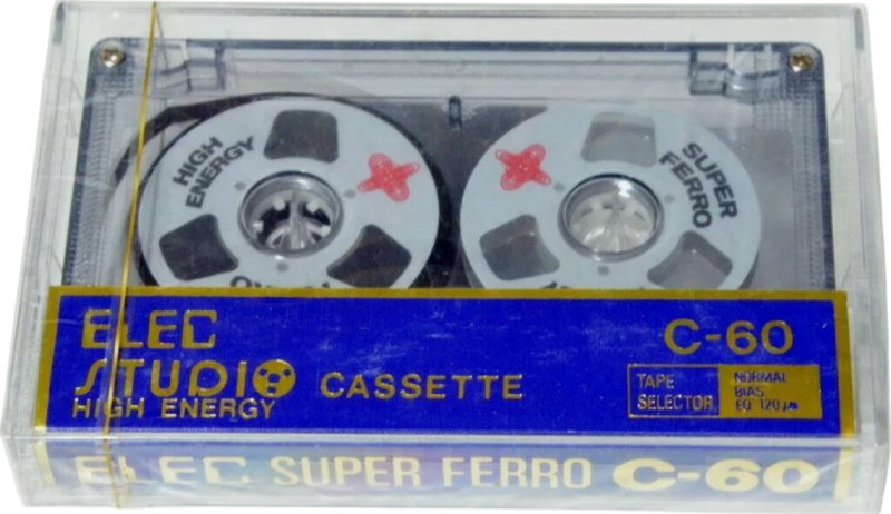 Compact Cassette Elec 60 "Studio Super Ferro" Type I Normal Unknown Country