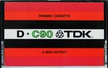 Compact Cassette TDK D 90 Type I Normal 1972 Europe, USA