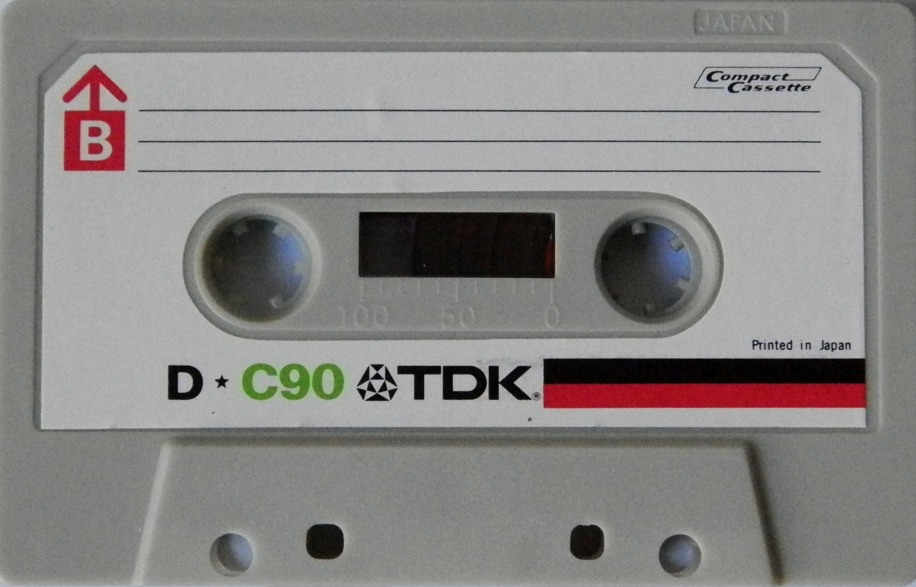 Compact Cassette TDK D 90 Type I Normal 1972 Europe, USA