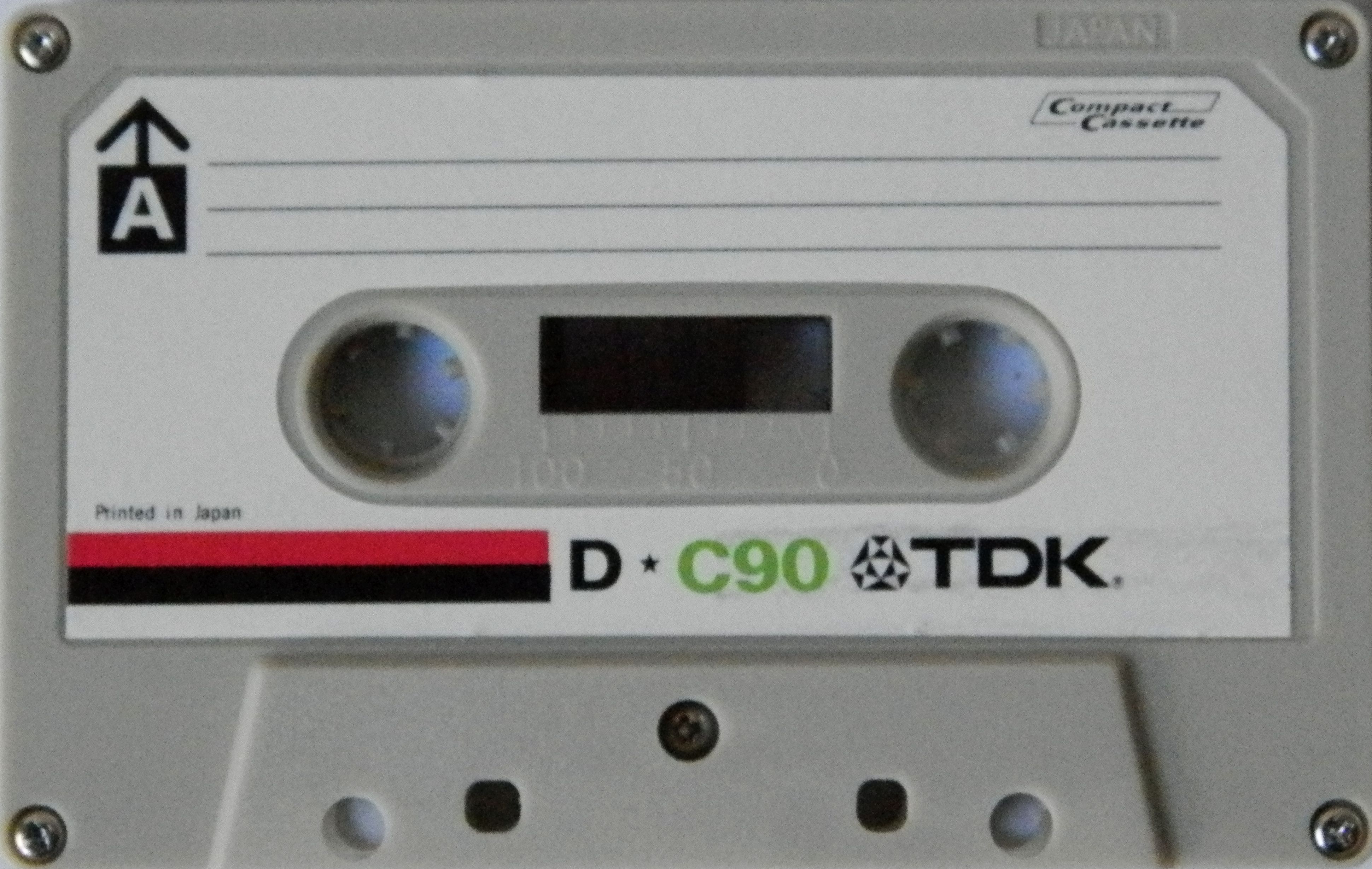 Compact Cassette TDK D 90 Type I Normal 1972 Europe, USA